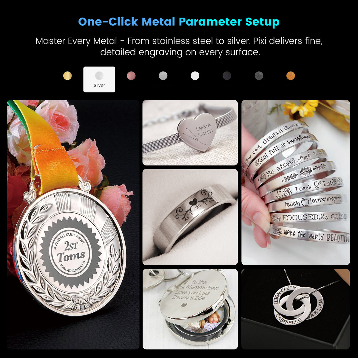 Pixi 1.5W 1064nm Infrared Smart Laser Engraver with Enclosure