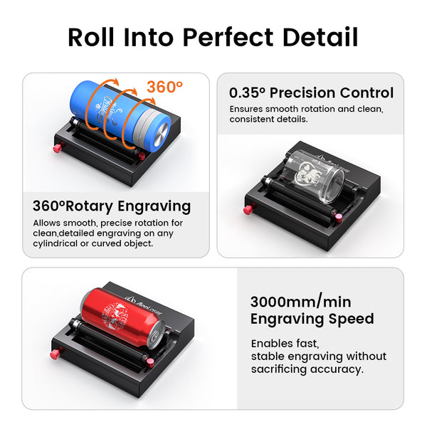 Rodillo rotatorio mini AlgoLaser (RR3)