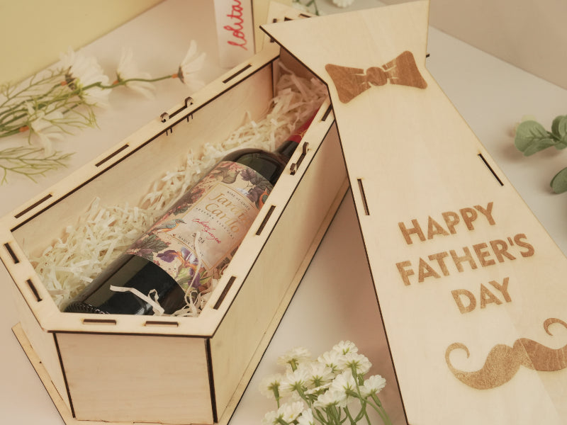 Laser Cut Wine Gift Box