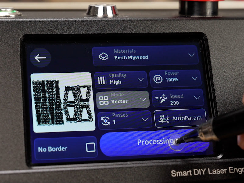 How to Laser Engrave a Wooden Eiffel Tower 004