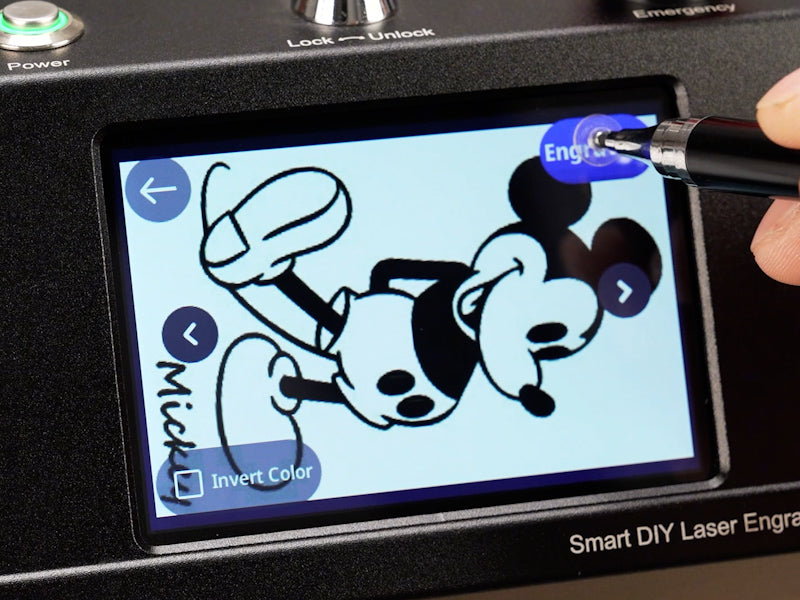 Laser Engraved Mickey Mouse Metal Coated Tumbler