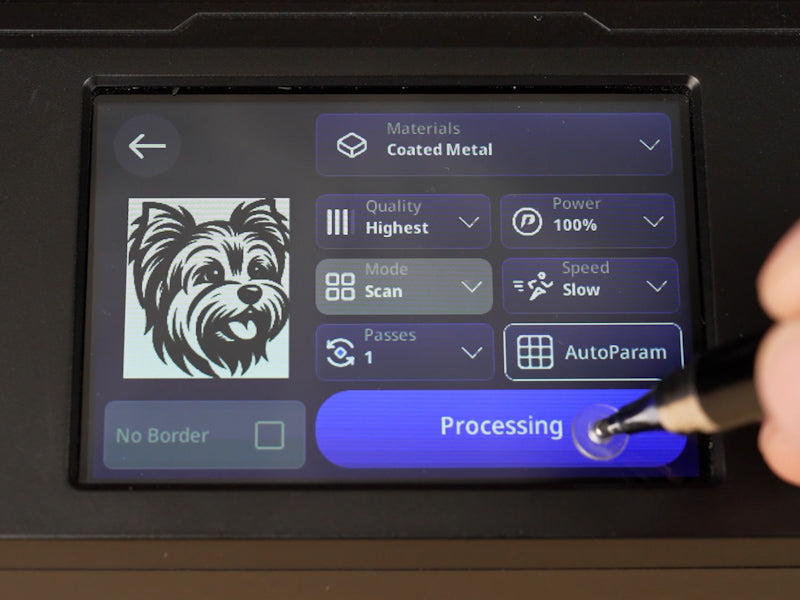 How to Laser Engrave a Metal Pet Necklace 006