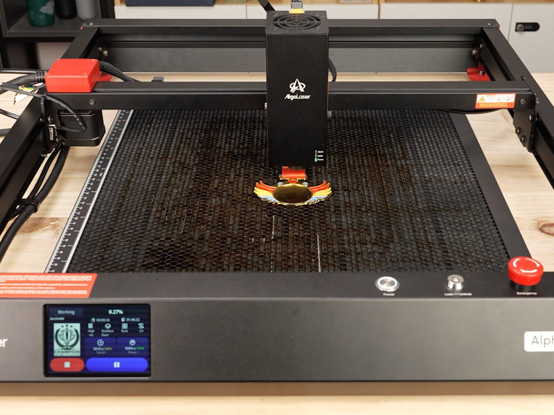 How to Laser Engrave Metal Medals 005