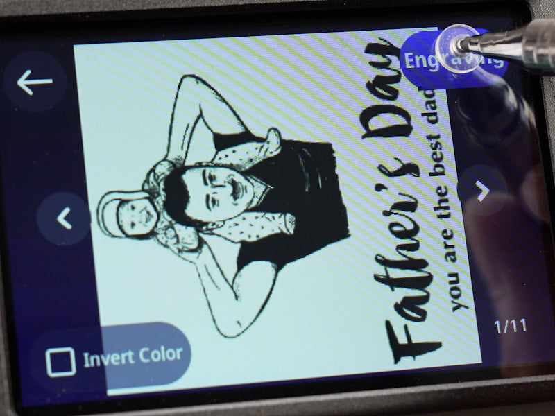 How to Laser Engrave a Stainless Steel Coated Mug for Dad 003