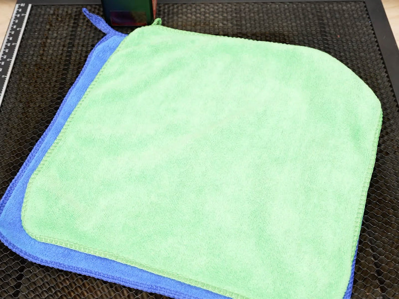 How to Laser Engrave Fabric Towels 01