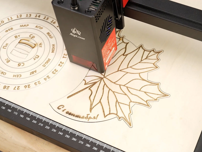 How to Laser Cut a Wooden Leaf Perpetual Calendar 04