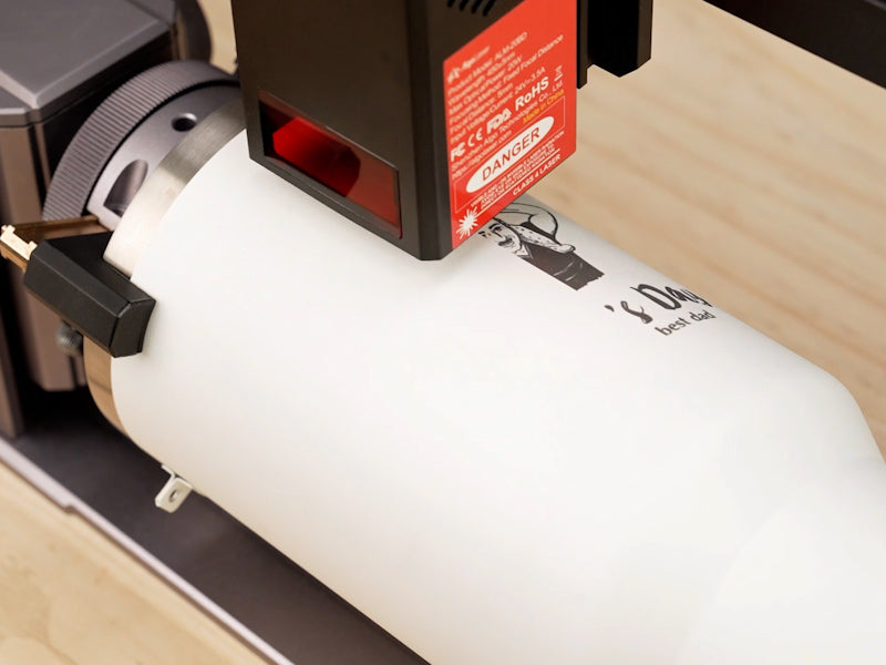 How to Laser Engrave a Stainless Steel Coated Mug for Dad 004