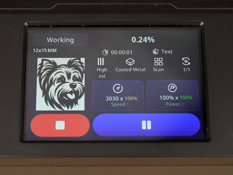 How to Laser Engrave a Metal Pet Necklace 007