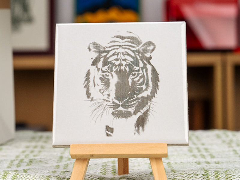 Laser Engraved Tiger Tiles