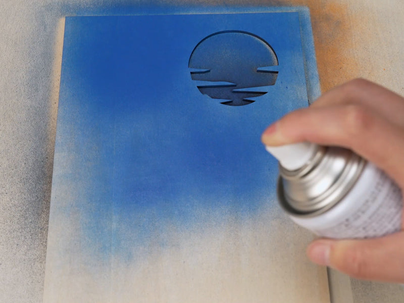 How to Laser Engrave 3D Plywood Sunset Painting Art 004