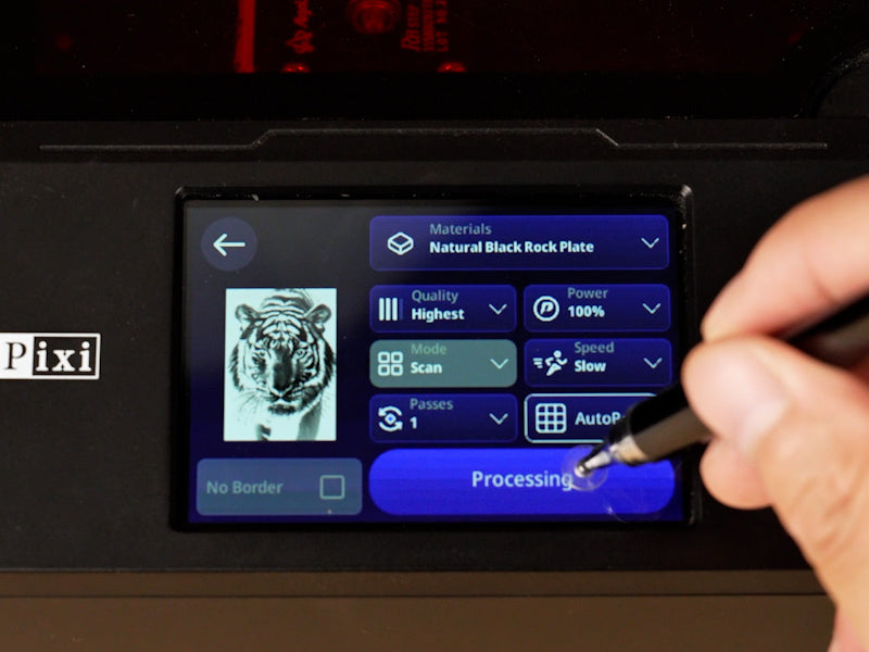 How to Laser Engrave Tiger Tiles 003