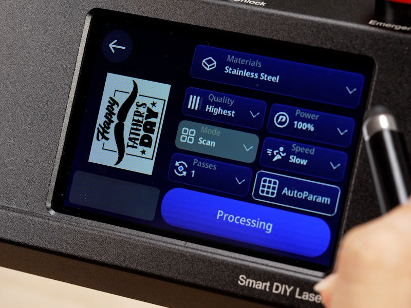 How to Laser Engrave a Stainless Steel Water Cup for Dad 004