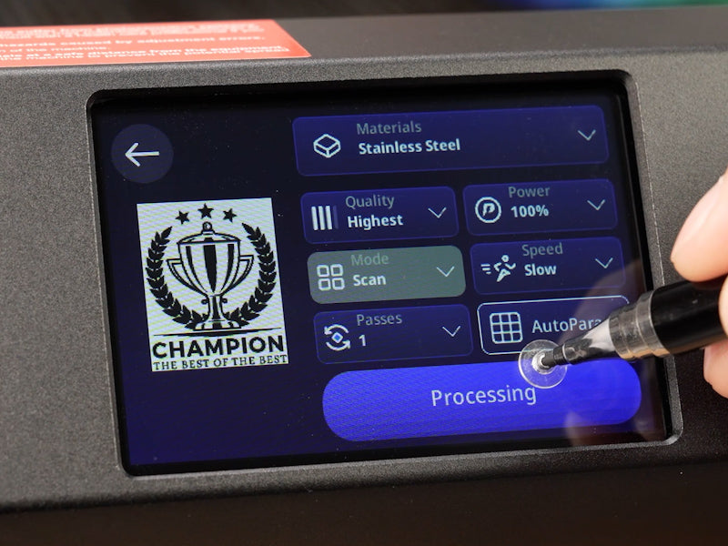 How to Laser Engrave Metal Medals 003