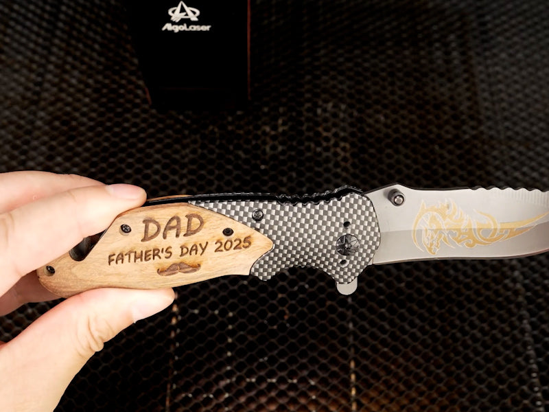 How to Laser Engrave a Father’s Day Metal Pocket Knife 07