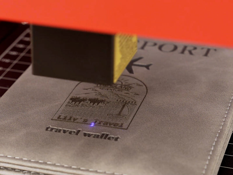 How to Laser Engrave a Leather Passport Holder 006