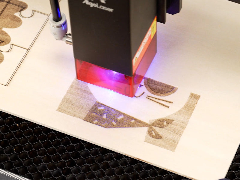 How to Laser Engrave and Cut a Cat Jigsaw Puzzle 005