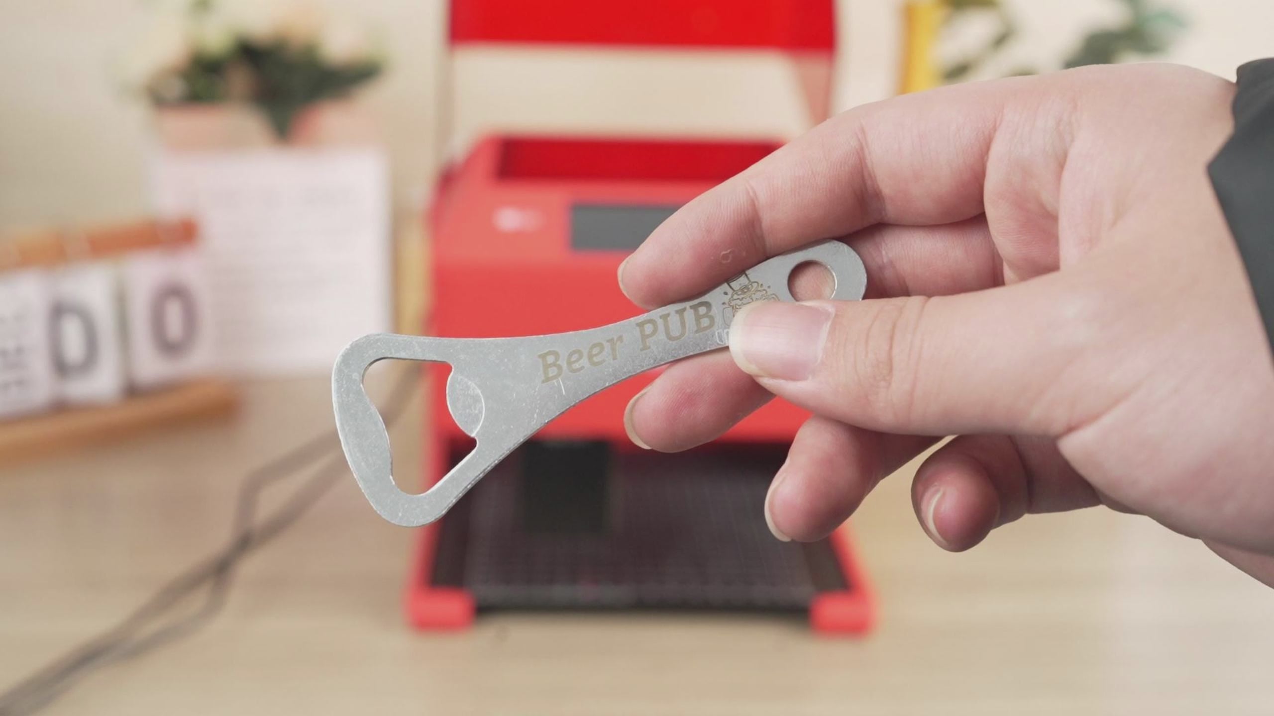 Laser Engraved Metal Bottle Opener