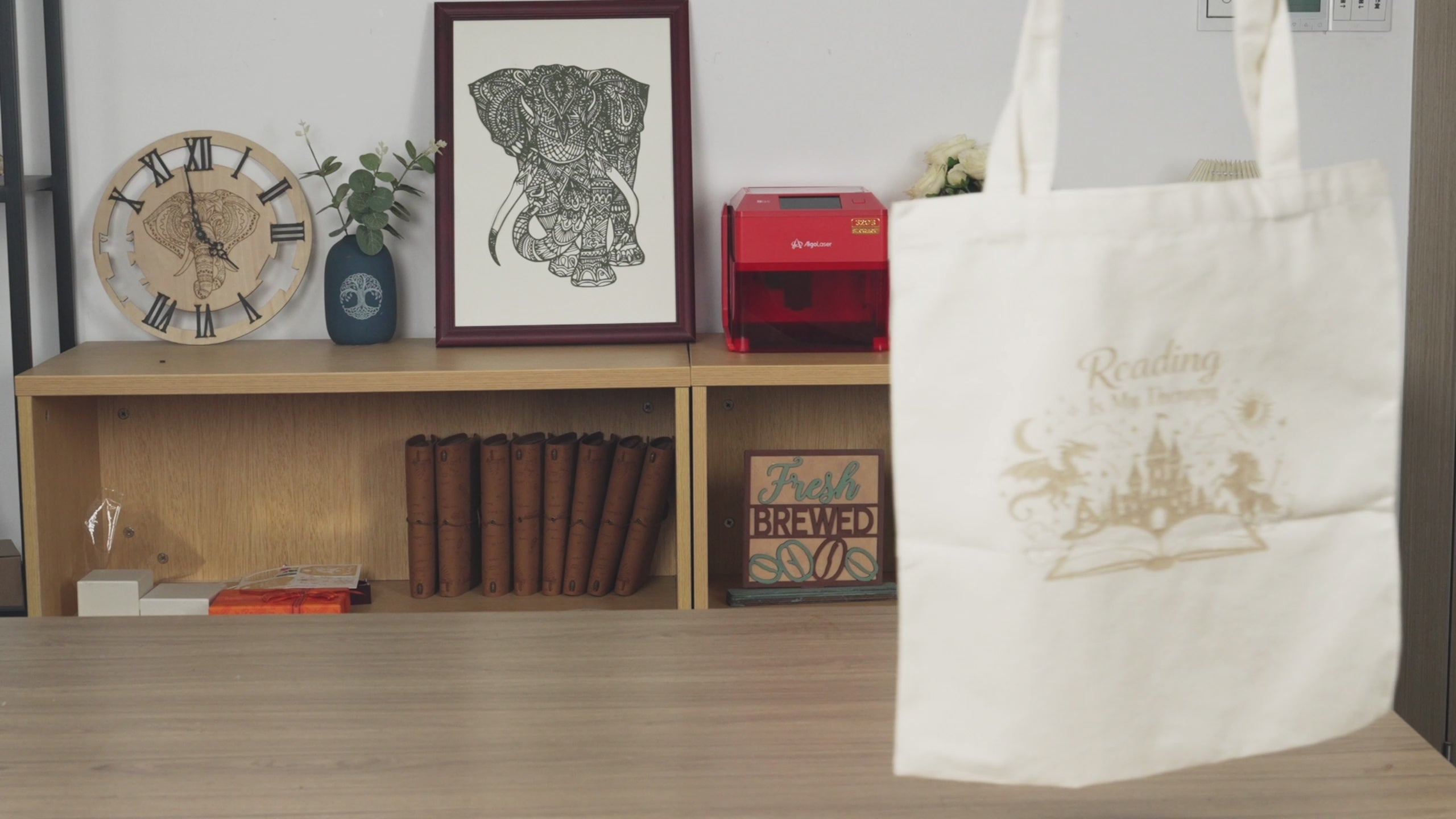 Bolso tote para mujer grabado con láser